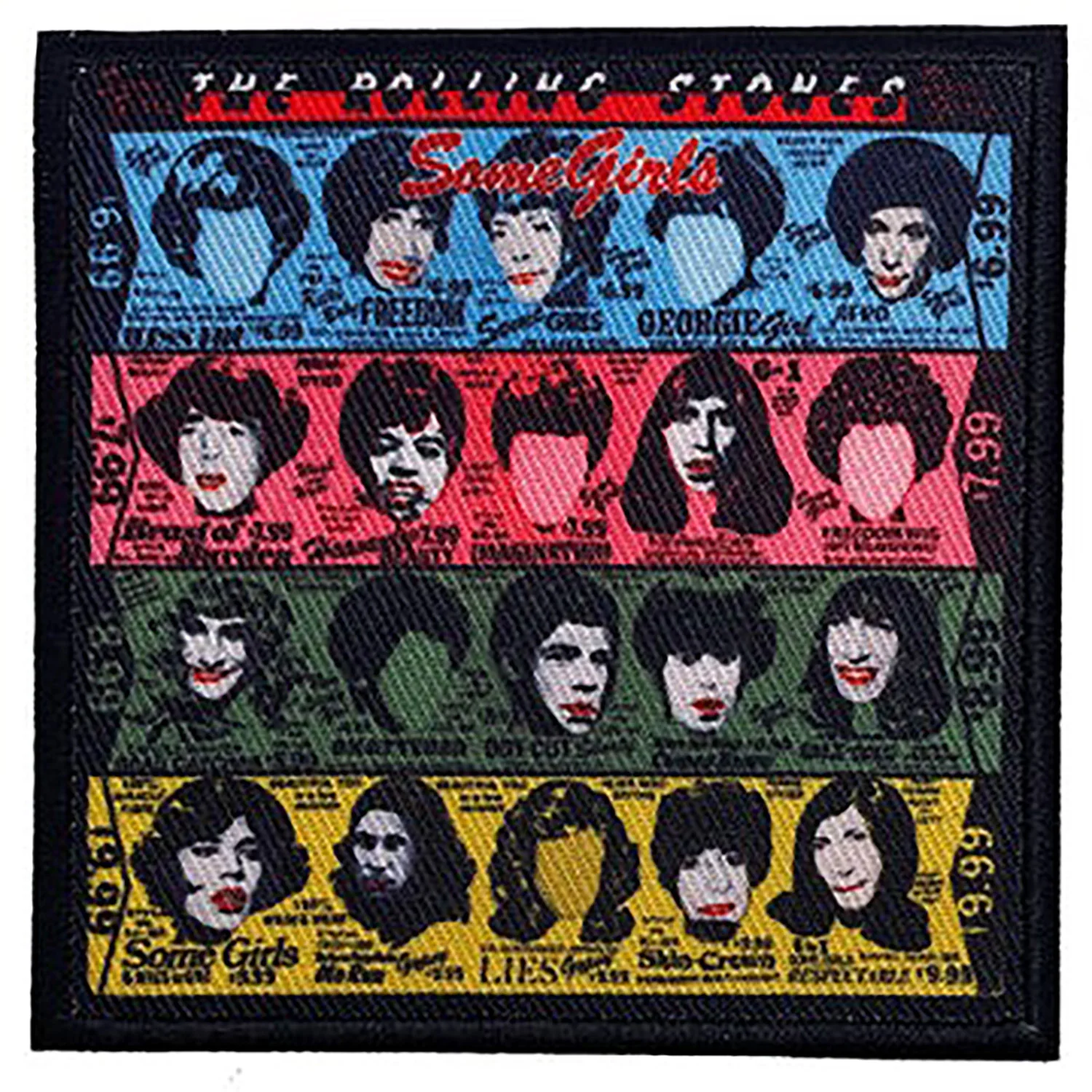 Rolling Stones The Rolling Stones Some Girls Embroidered Patch