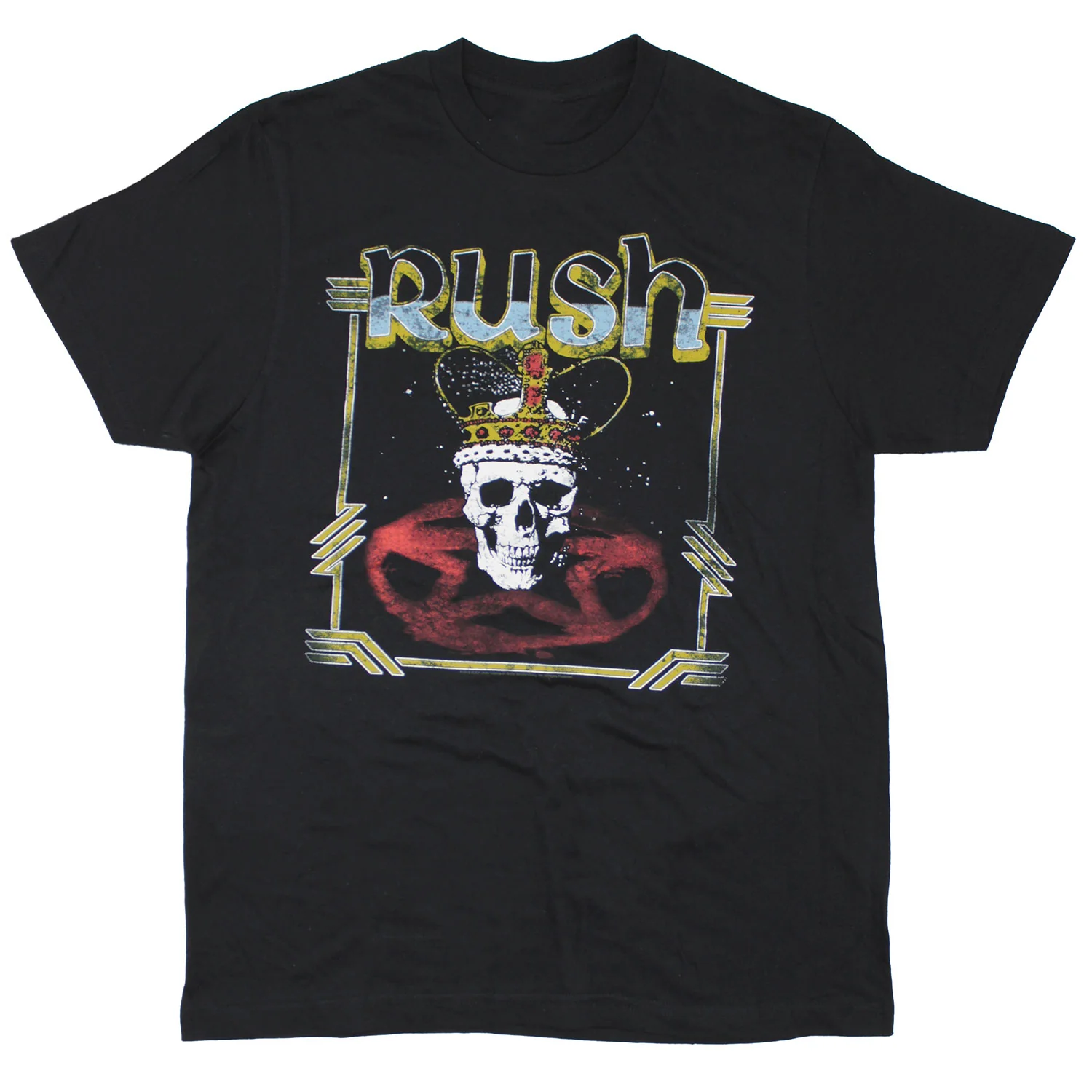 Rush Vintage Crowned King Skull T-shirt