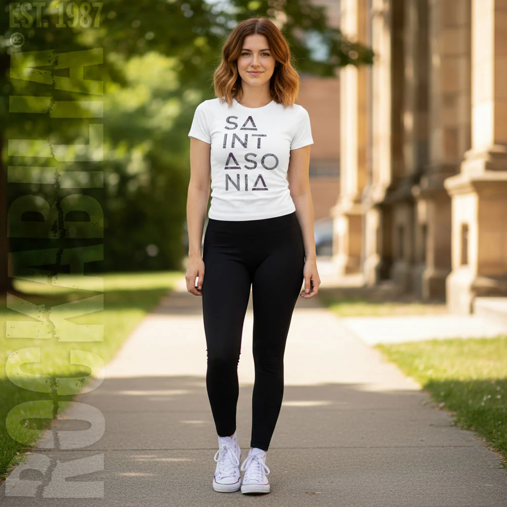 Saint Asonia Stacked Logo Junior Top - Image 3