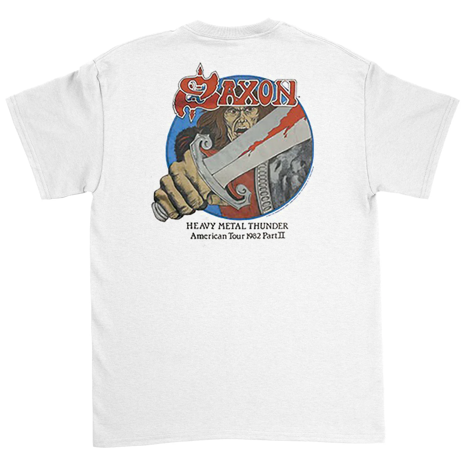 Saxon Heavy Metal Thunder Barbarian T-shirt - Image 2