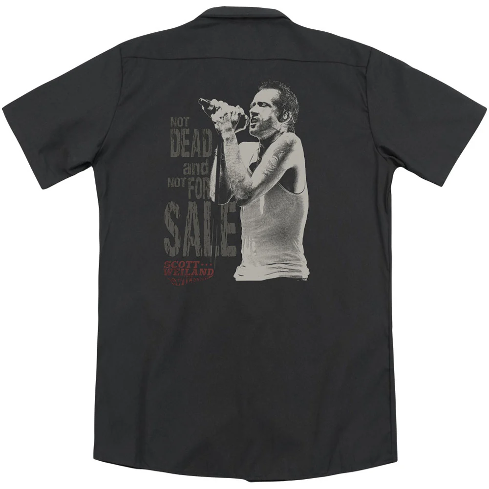 Scott Weiland Not Dead(Back Print) Work Shirt - Image 2