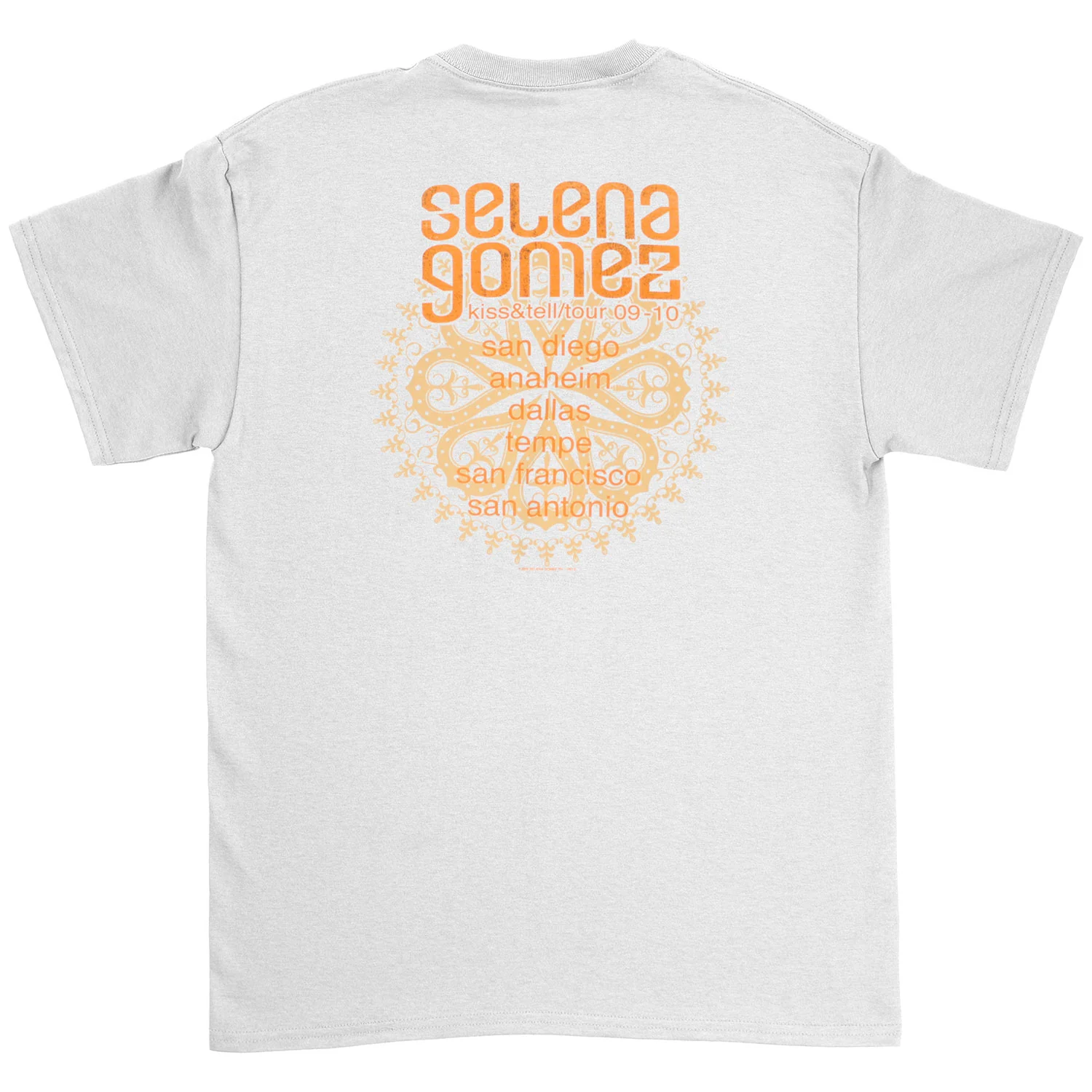 Selena Gomez kiss&tell/tour 09-10 T-shirt - Image 2