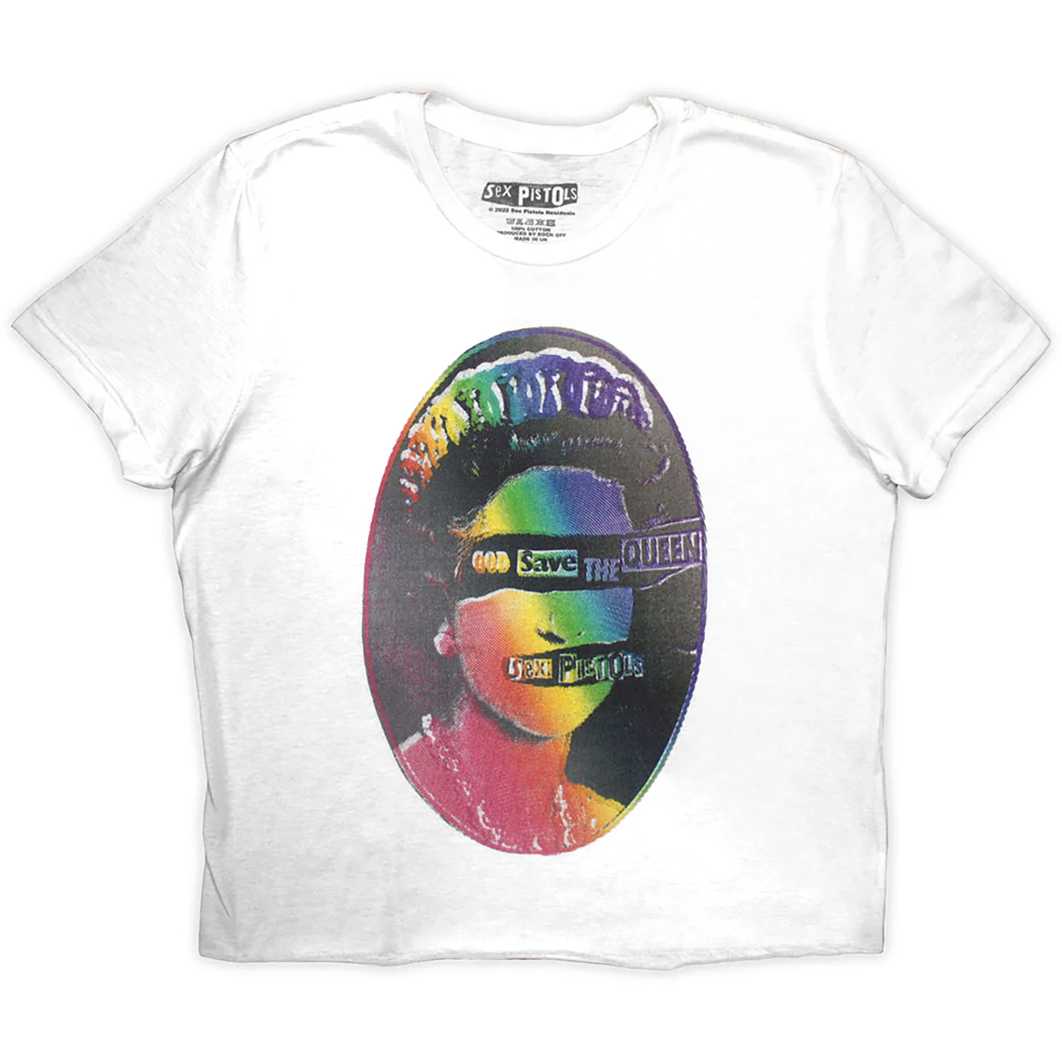 Sex Pistols God Save The Queen Rainbow Print Girls Jr