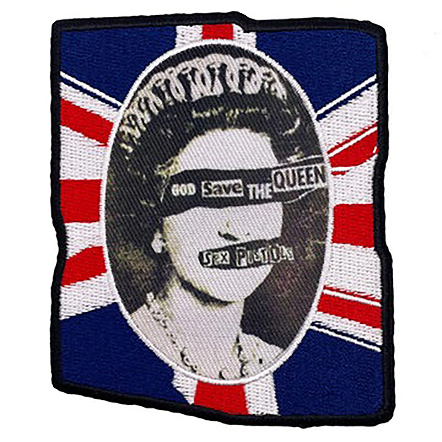Sex Pistols UK Flag Queen Embroidered Patch