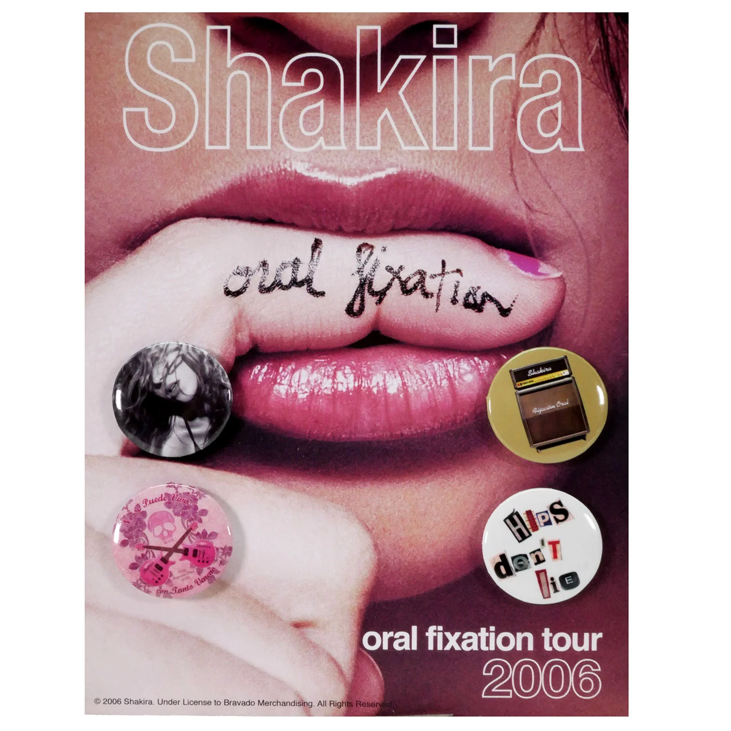 Shakira Oral Fixation Tour 2006 Collector Items