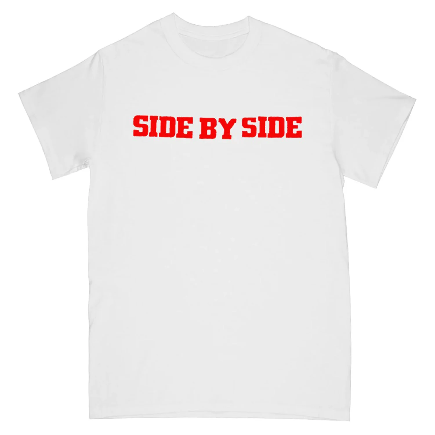 Side By Side Side By Side By Side (White) T-shirt