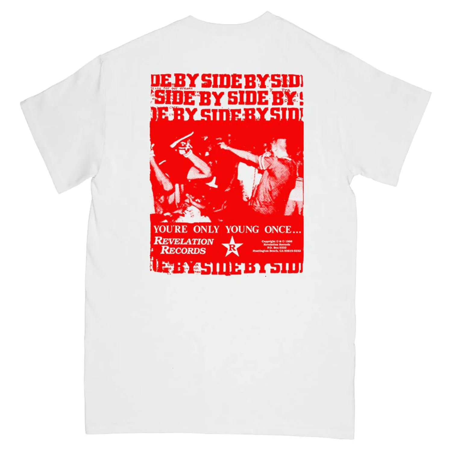Side By Side Side By Side By Side (White) T-shirt - Image 2