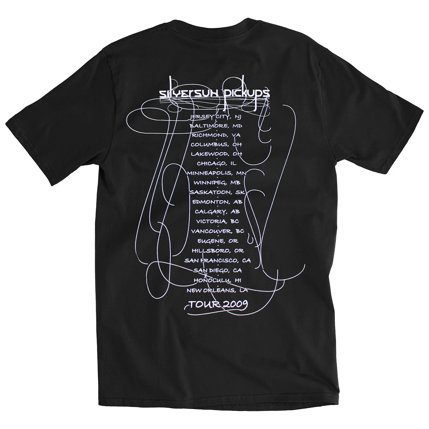 Silversun Pickups Lines 2009 Tour Slim Fit T-shirt - Image 2