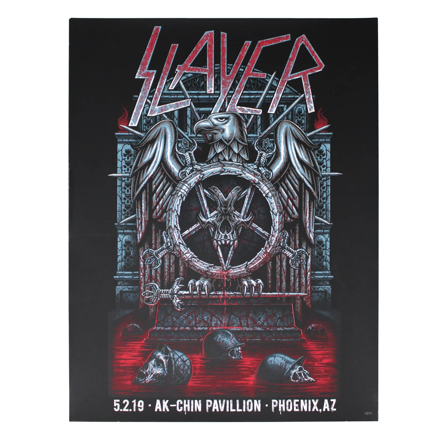 Slayer 5.2.19 Phoenix, AZ by Namsing Limited Screenprint