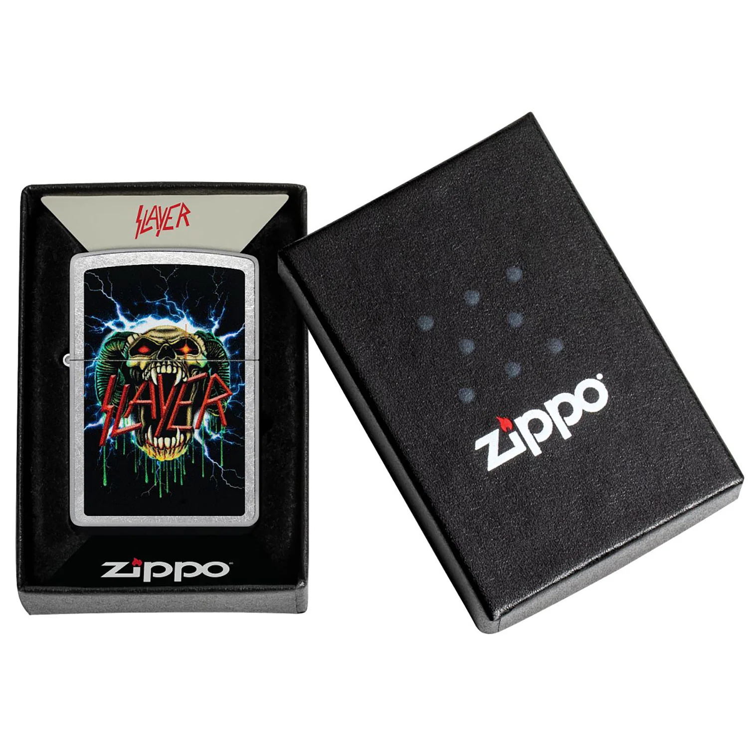 Slayer Lightning Skull Refillable Lighter - Image 2