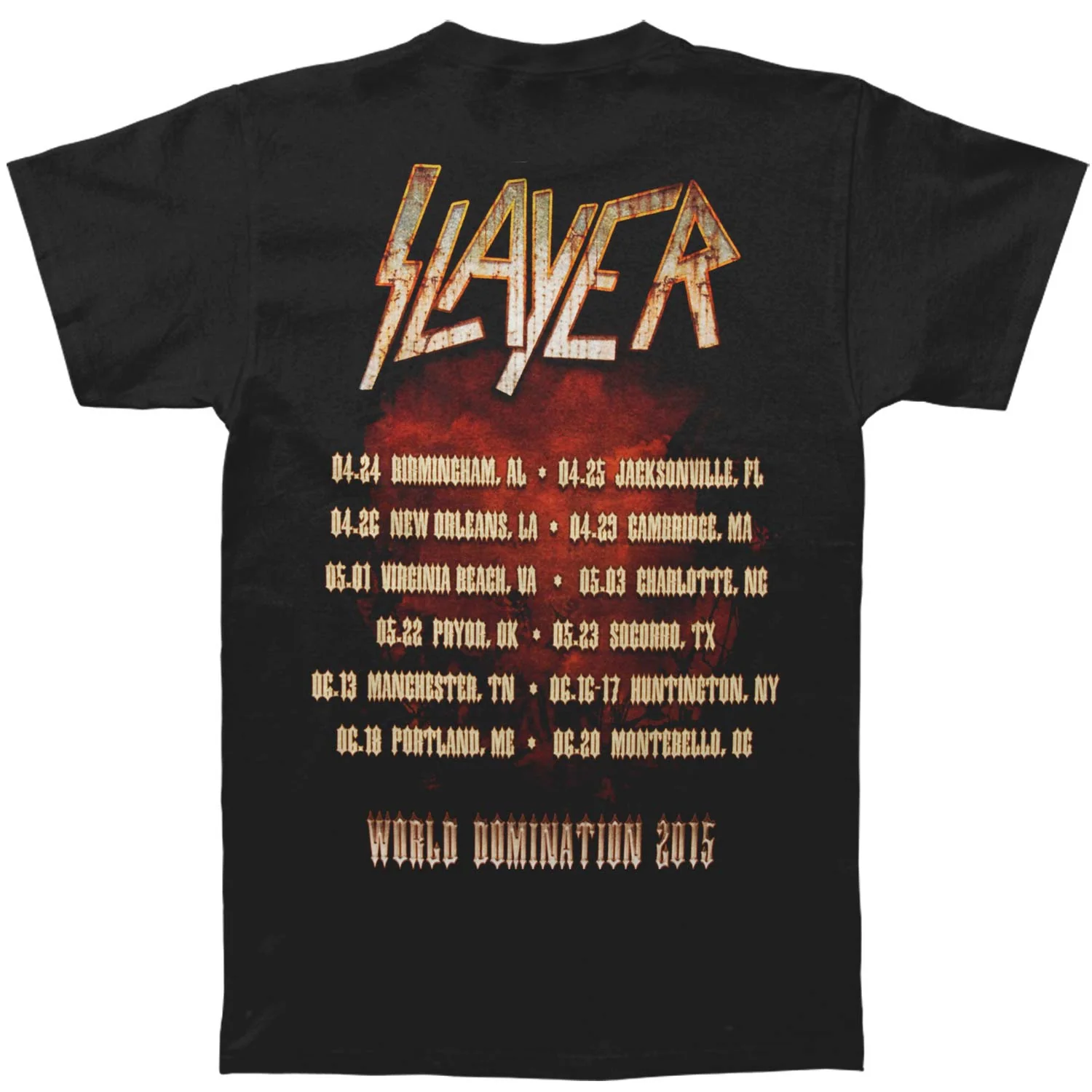 Slayer Torch 2015 Tour T-shirt - Image 2
