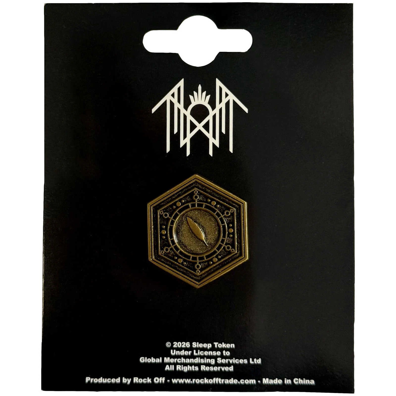 Sleep Token Emergence Feathered Host Pewter Pin Badge