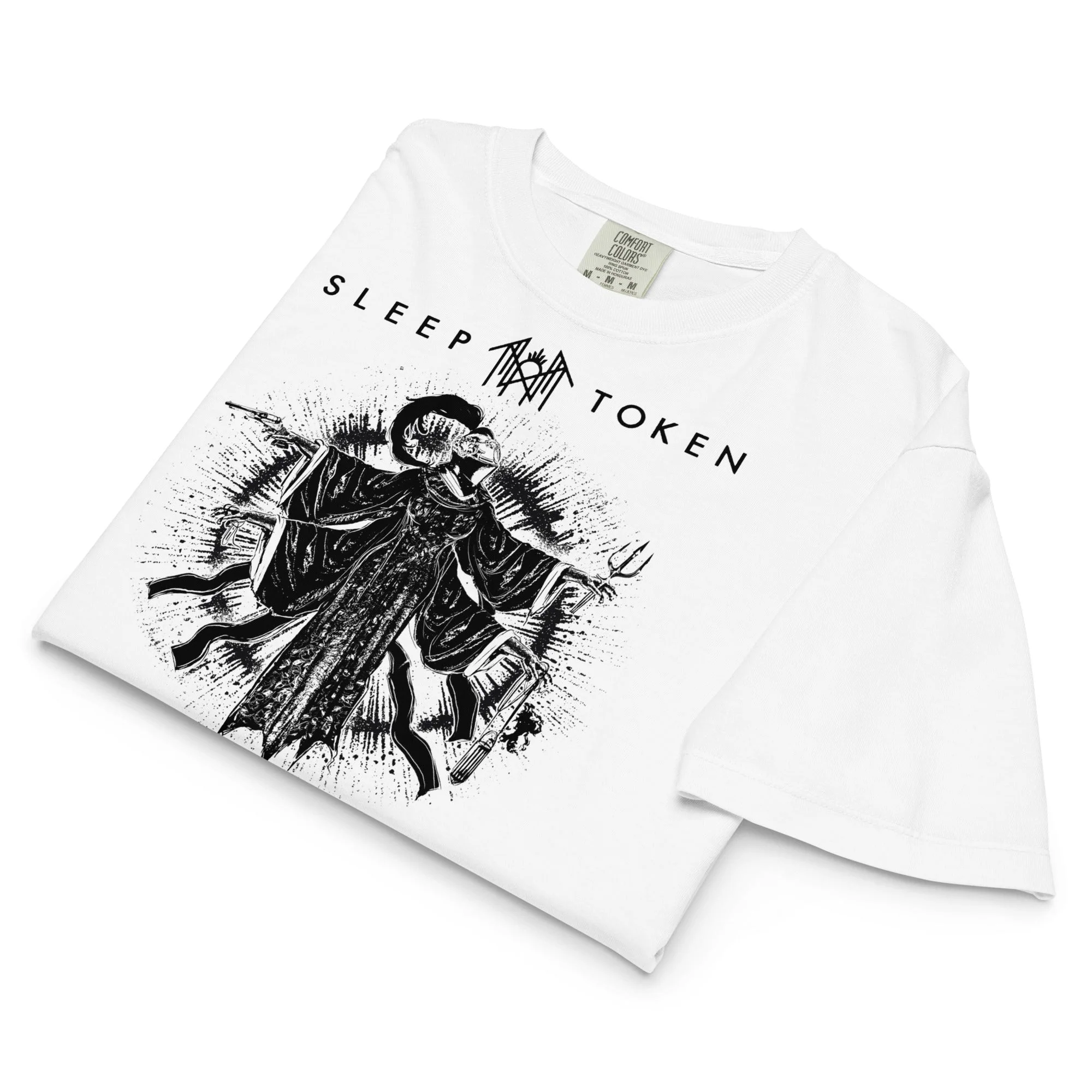 Sleep Token Fall for Me Mineral Wash Womens Crop Top - Image 2
