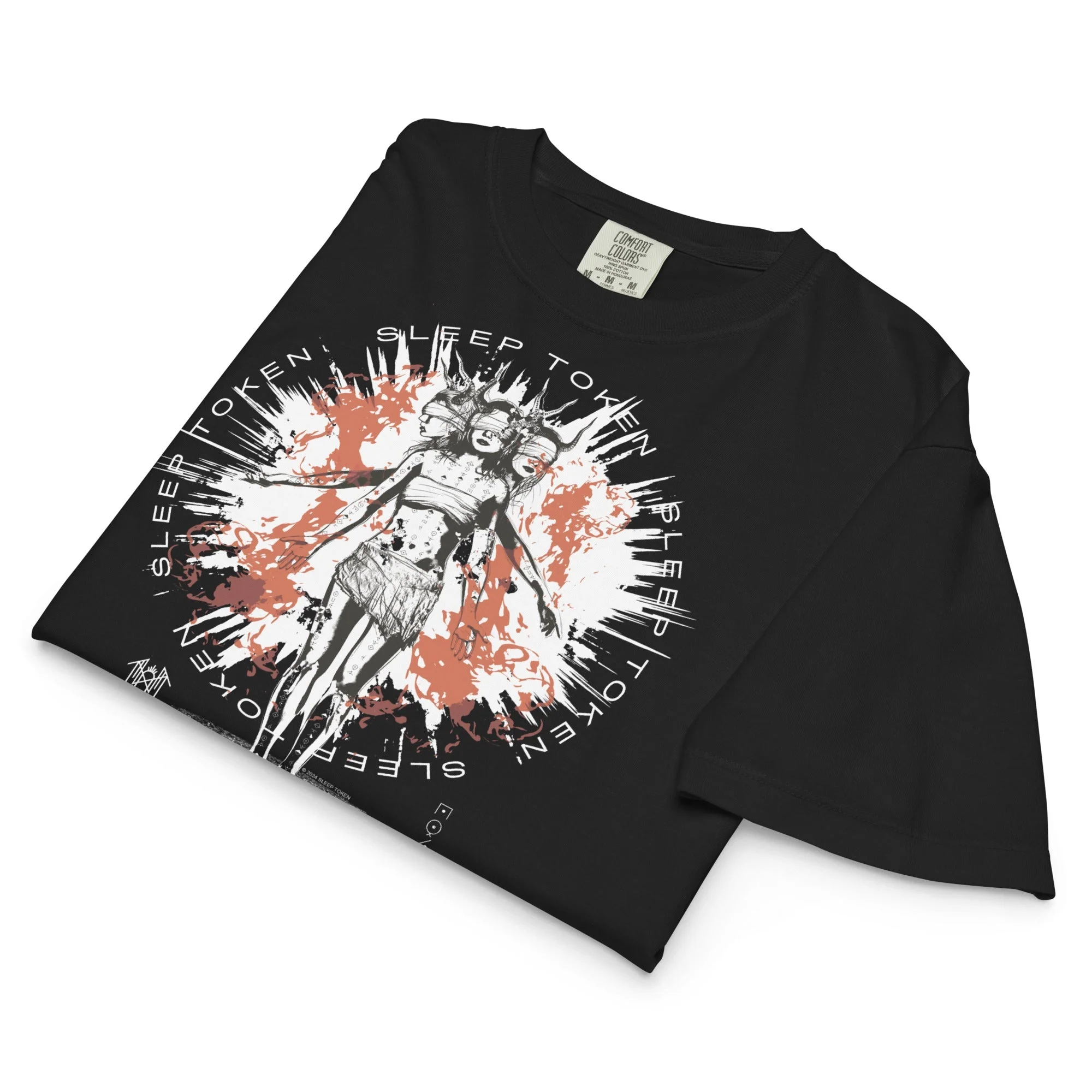 Sleep Token Nazareth Mineral Wash Womens Crop Top - Image 2