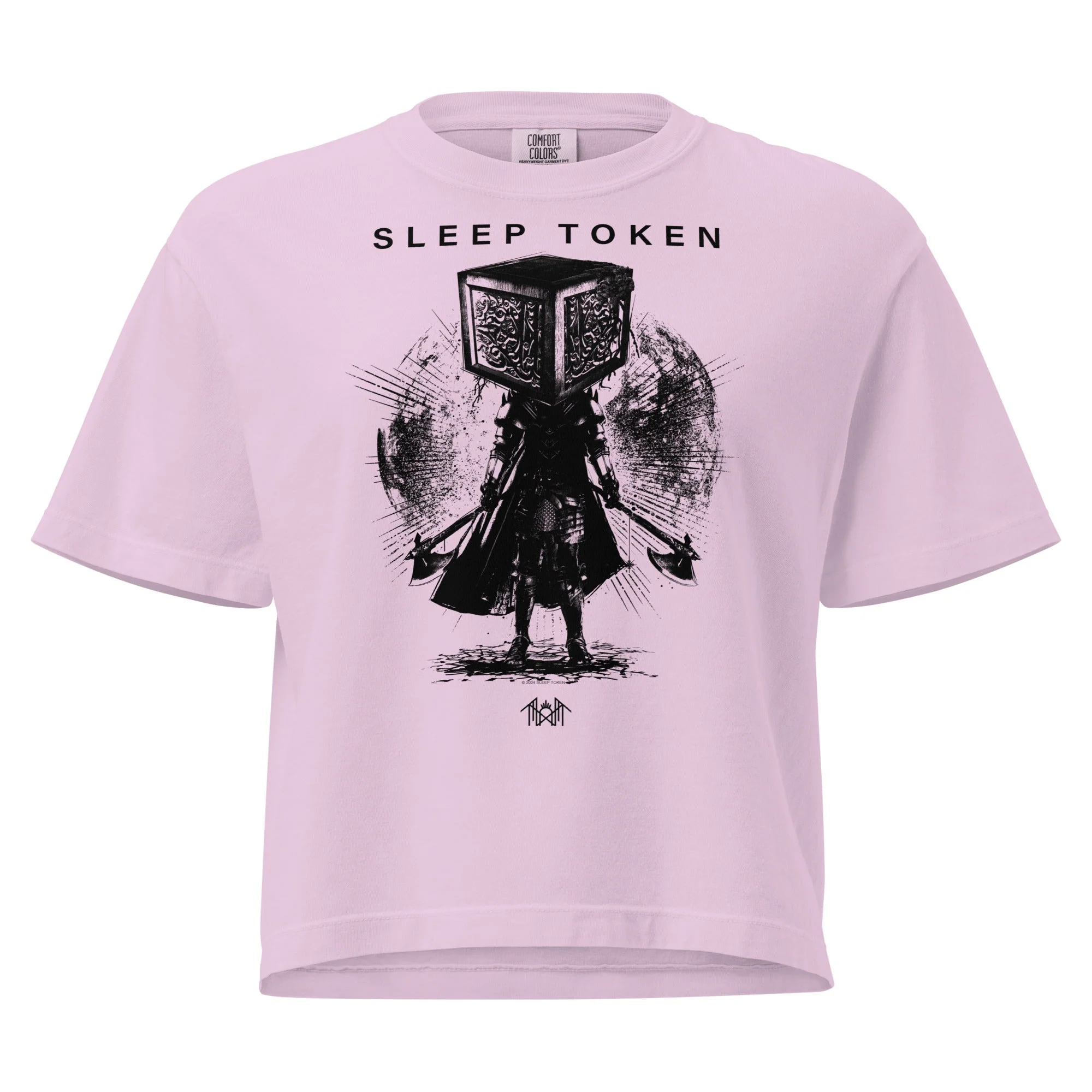 Sleep Token Party Over Mineral Wash Womens Crop Top - Image 3