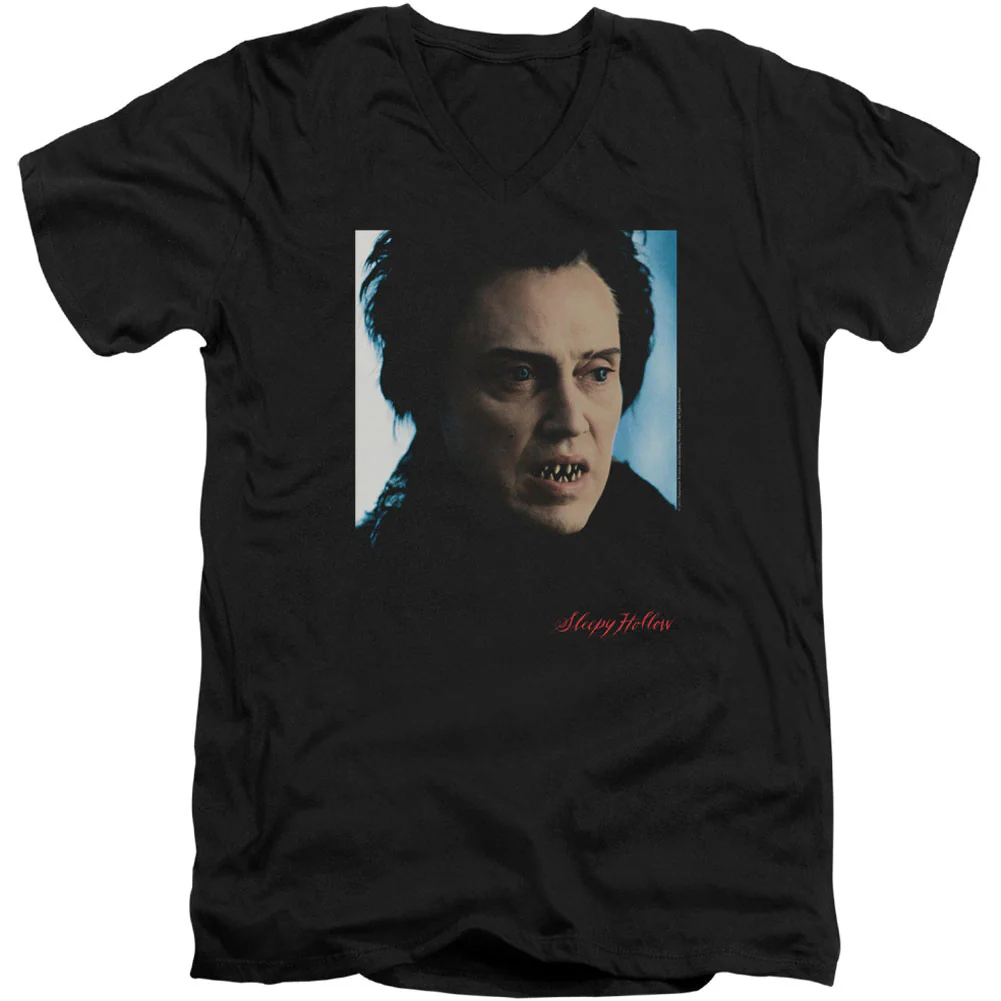 Sleepy Hollow Horseman Adult V-Neck Slim Fit T-shirt