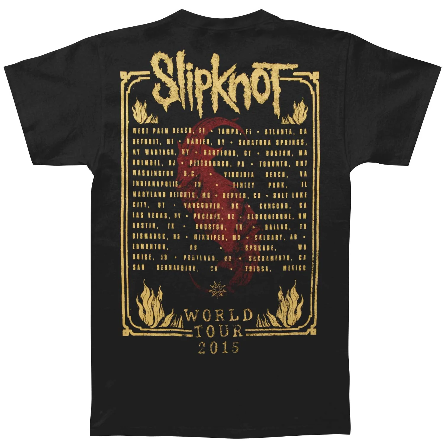 Slipknot Goat Tarot 2015 Summer's Last Stand Tour T-shirt - Image 2