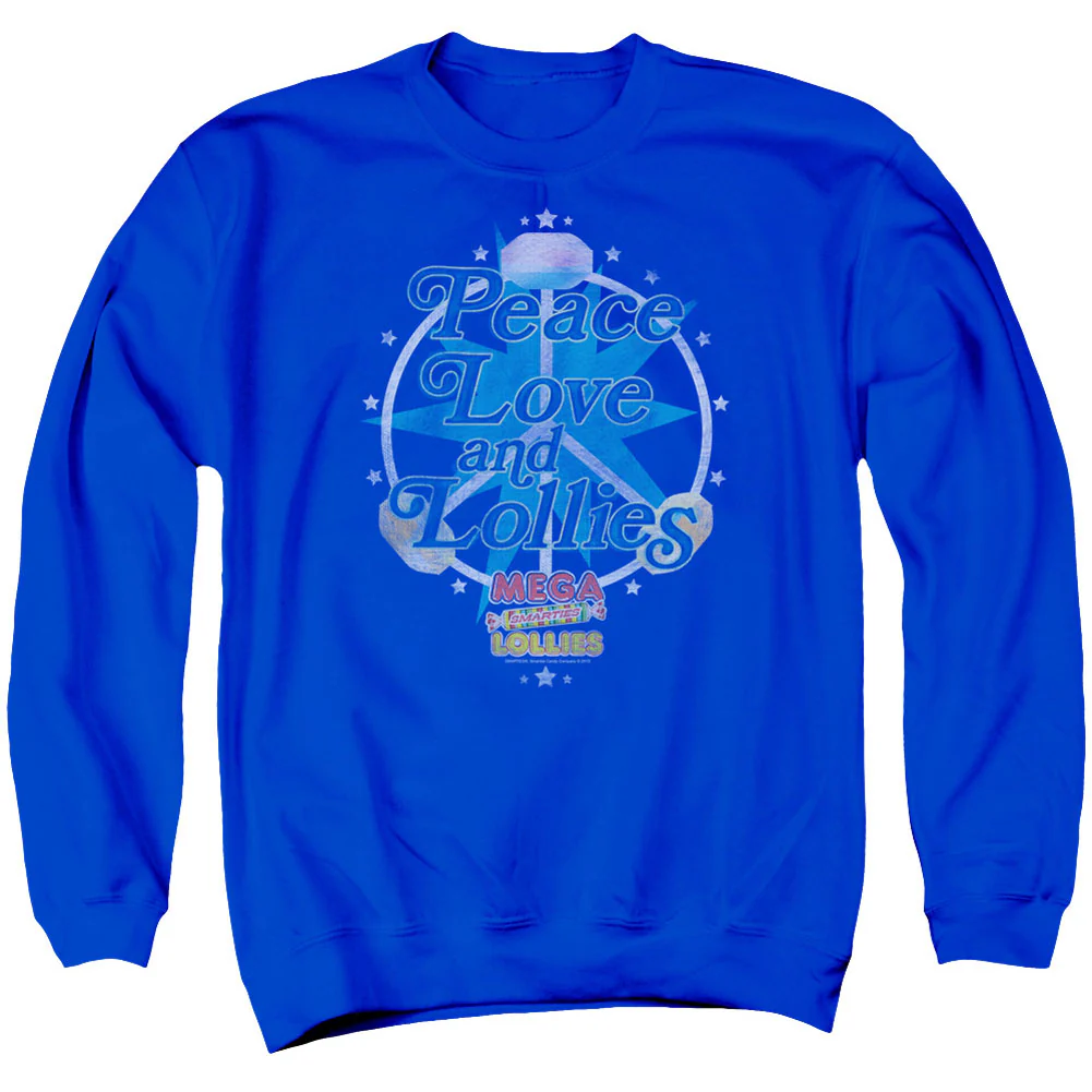 Smarties Peace Lollies Adult Sweatshirt