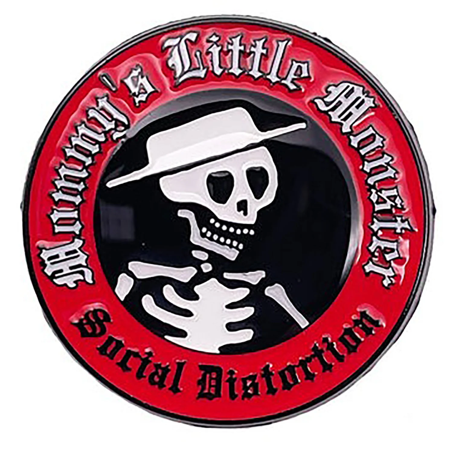 Social Distortion Mommy's Monster Pewter Pin Badge - Image 2