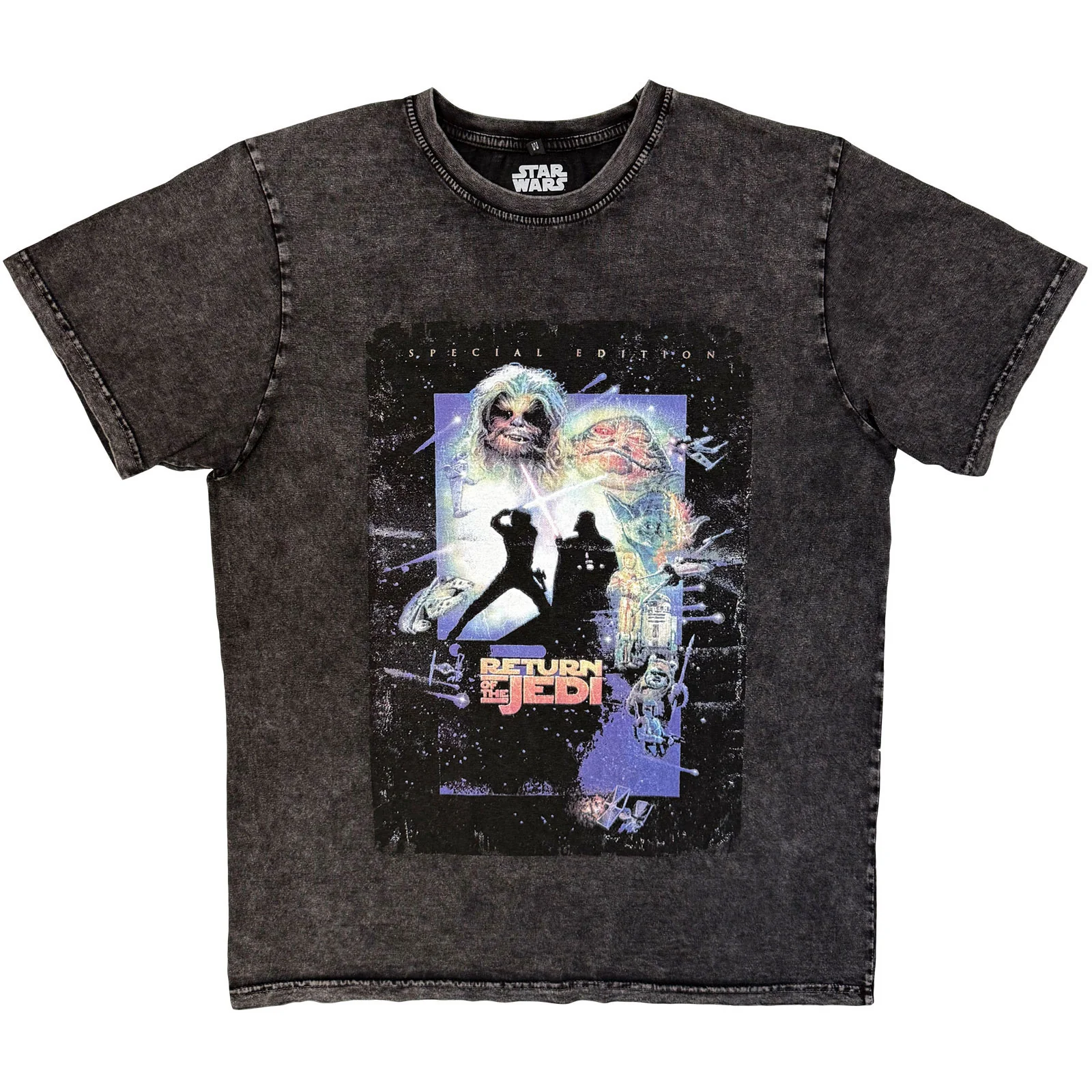 Star Wars Rotj Silhouette Stone Wash T-shirt