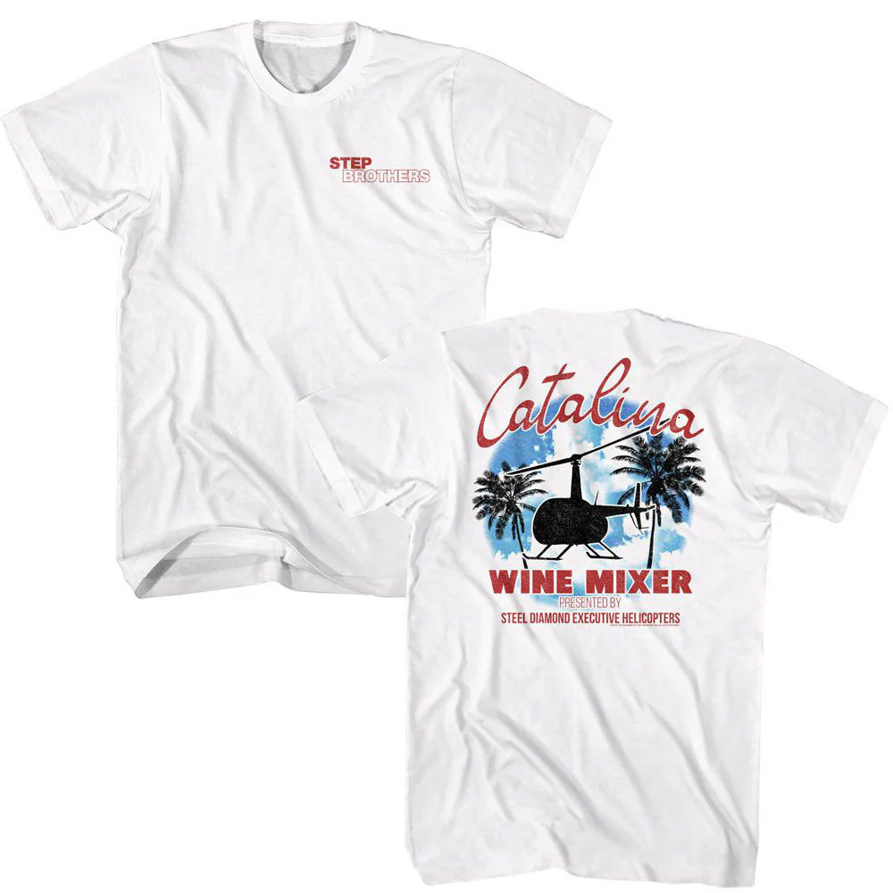 Step Brothers Step Brothers Catalina Wine Mixer Front Back T-shirt