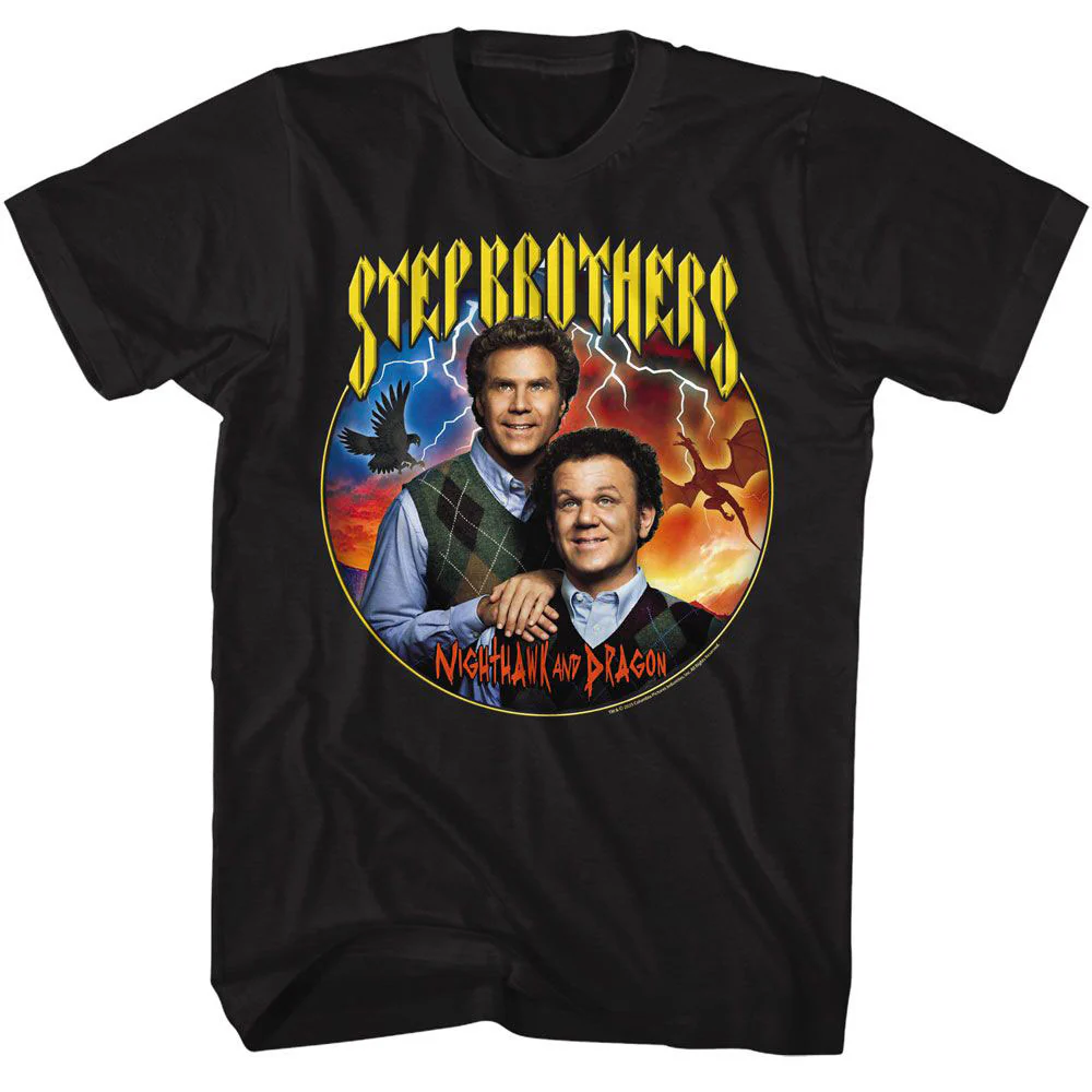 Step Brothers Step Brothers Nighthawk And Dragon T-shirt