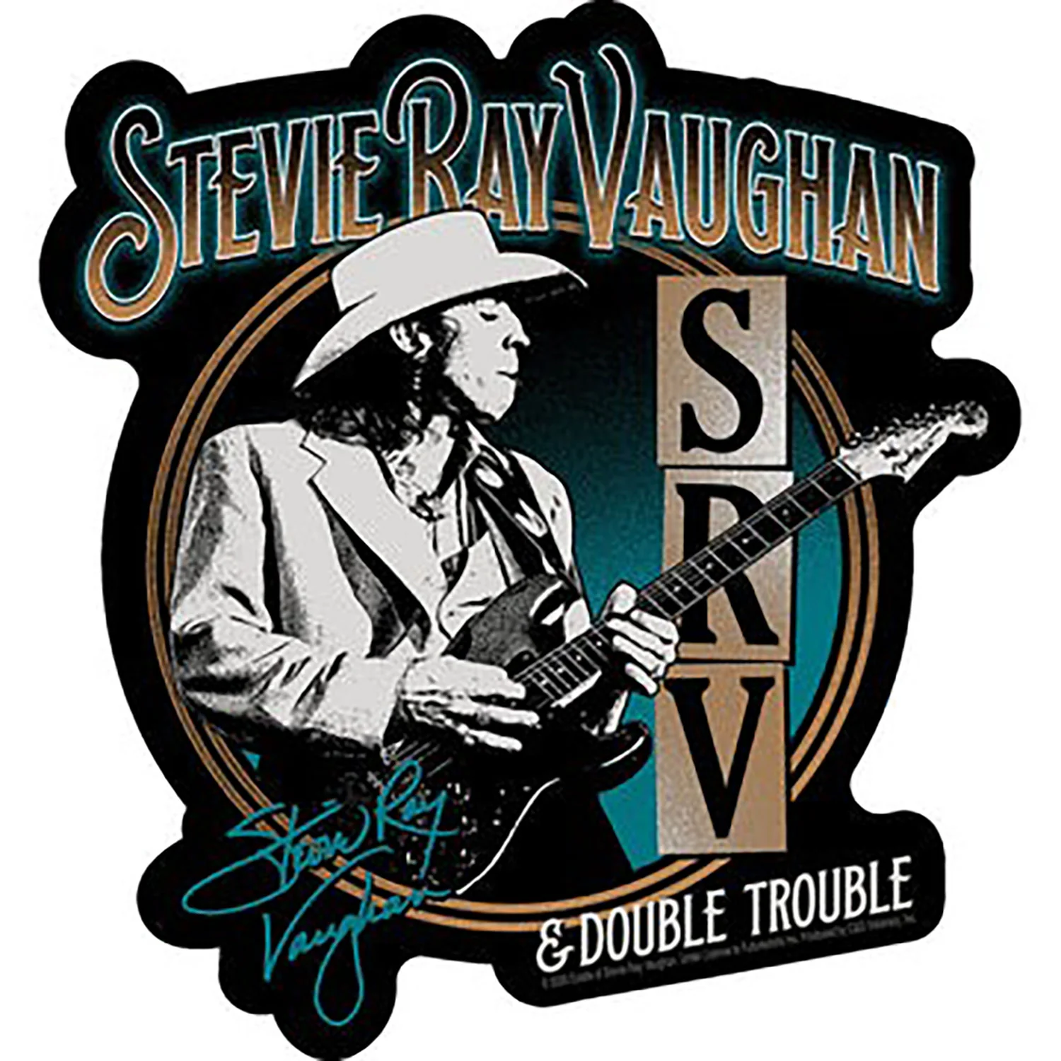 Stevie Ray Vaughan Circle Shot Sticker