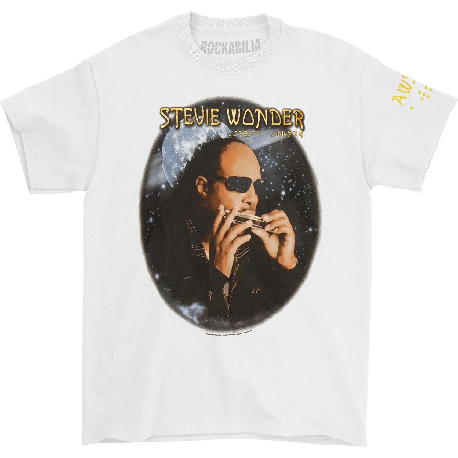 Stevie Wonder Summer Tour on White T-shirt