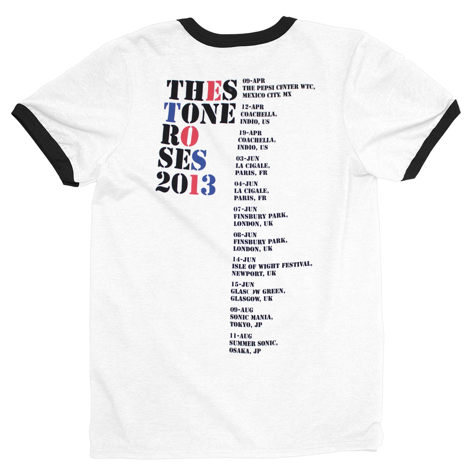 Stone Roses 2013 Tour Ringer T-shirt - Image 2