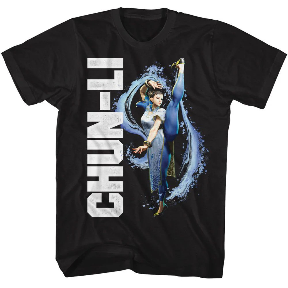 Street Fighter Street Fighter Chun Li Splatter Kick T-shirt