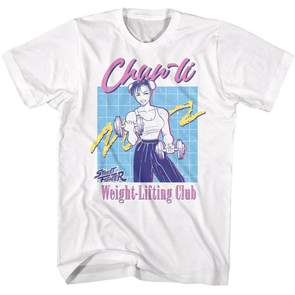 Street Fighter Street Fighter Weight Lift Chun Li T-shirt