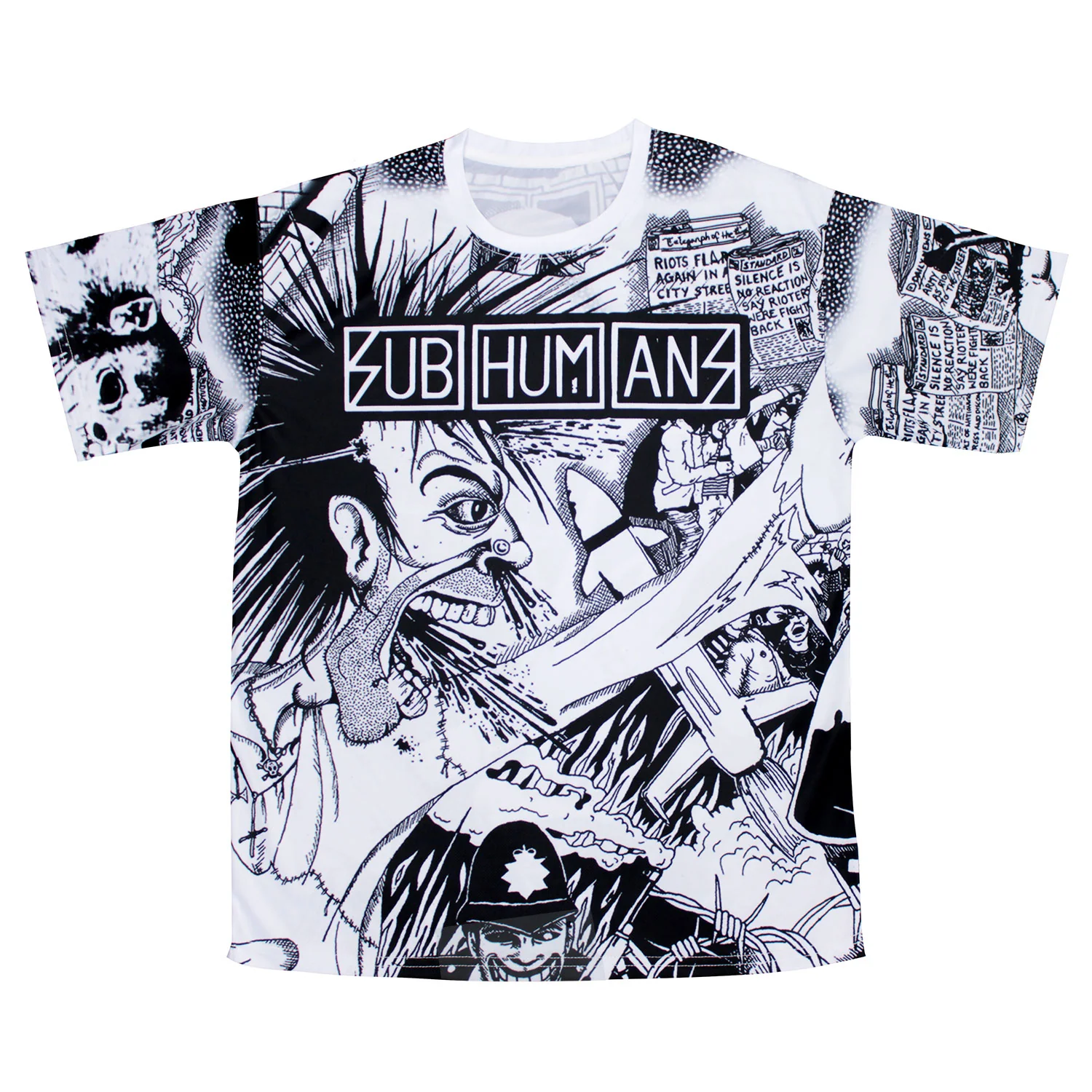Subhumans The Day The Country Died Sublimation T-shirt