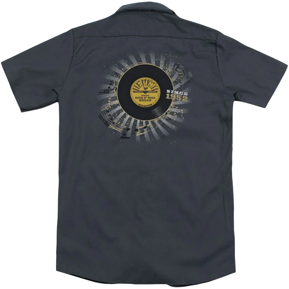 Sun Records Established(Back Print) Work Shirt - Image 2