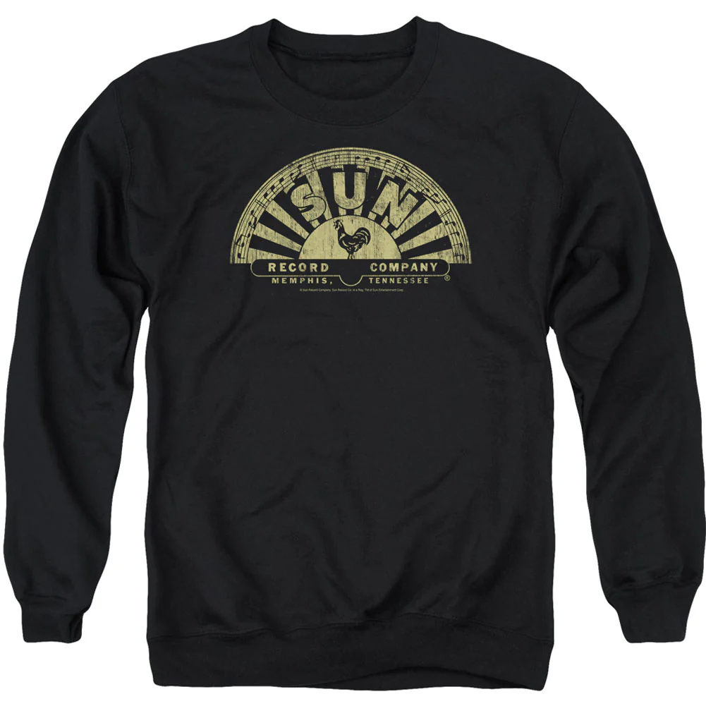 Sun Records Tattered Logo Adult Sweatshirt