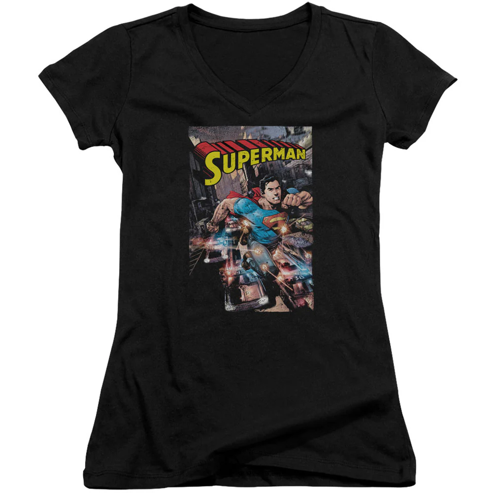 Superman Action One Cap Sleeve Junior Top