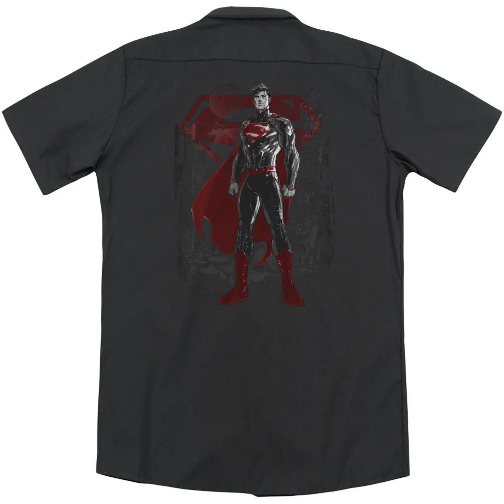 Superman Aftermath (Back Print) Workshirt - Image 2