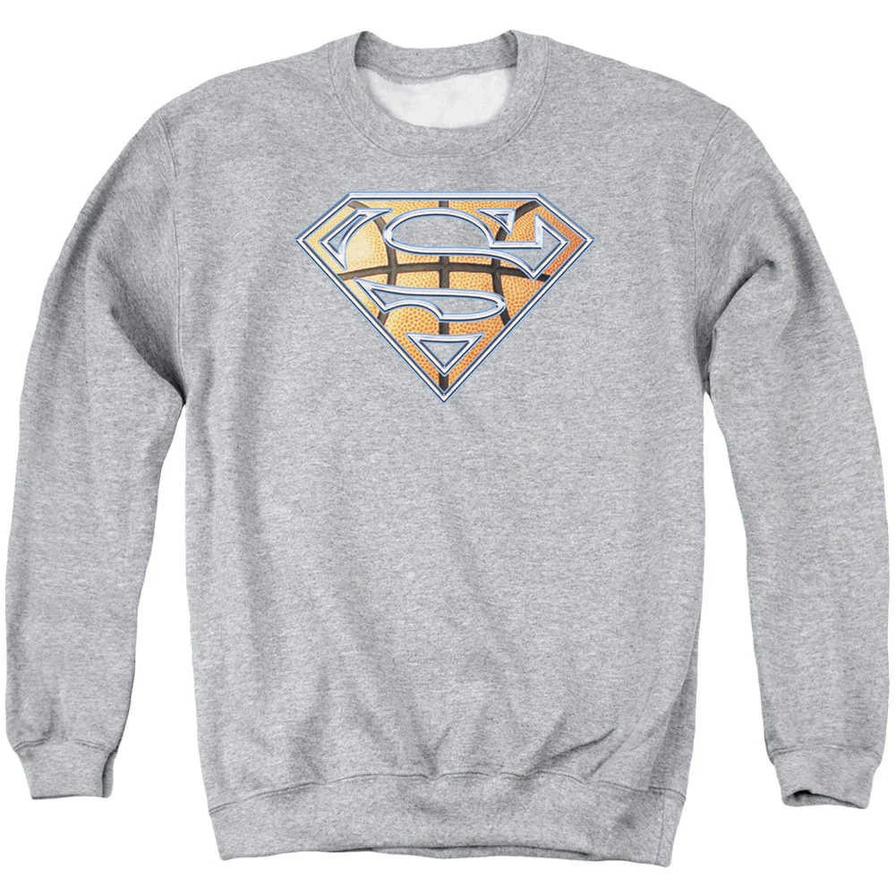 Superman Basketball Shield Adult Sweatshirt