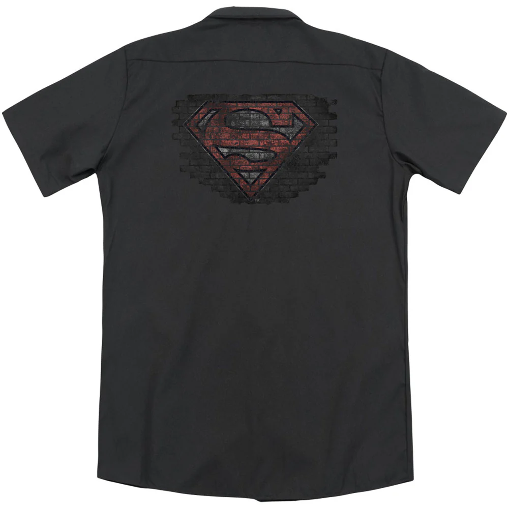 Superman Brick S (Back Print) Workshirt - Image 2