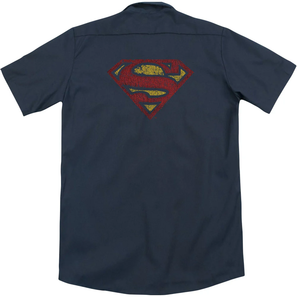 Superman Crackle S (Back Print) Workshirt - Image 2