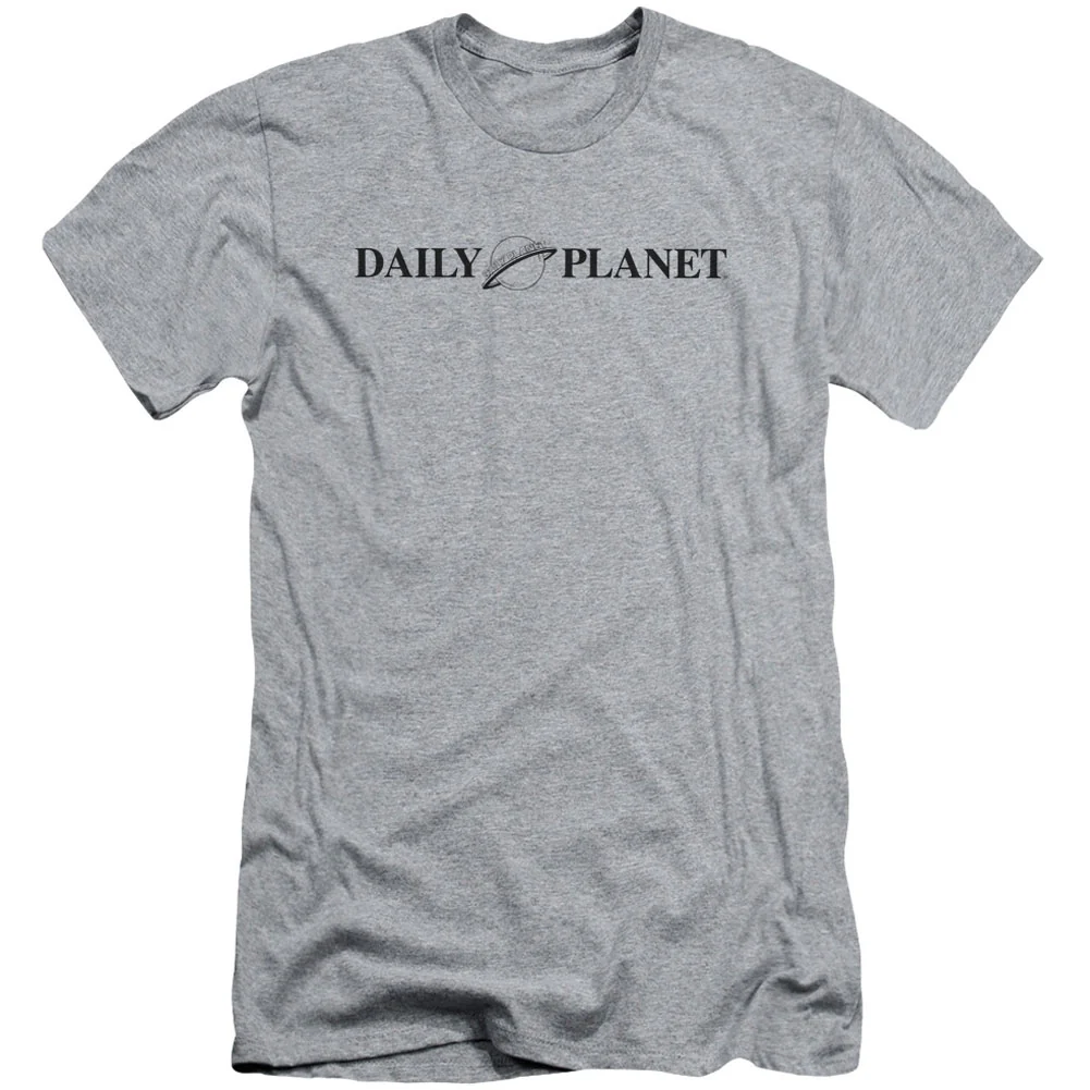 Superman Daily Planet Logo Adult Slim Fit Slim Fit T-shirt
