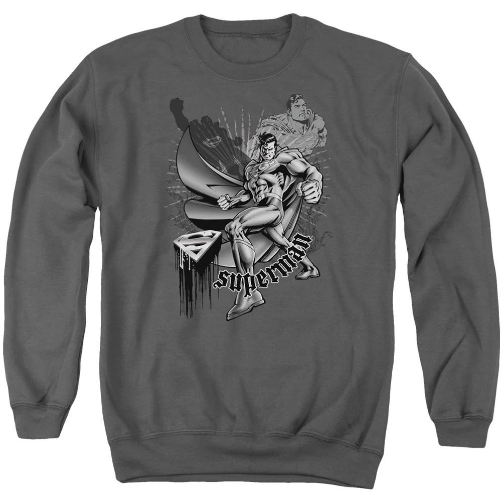 Superman Fight And Flight Adult Sweatshirt