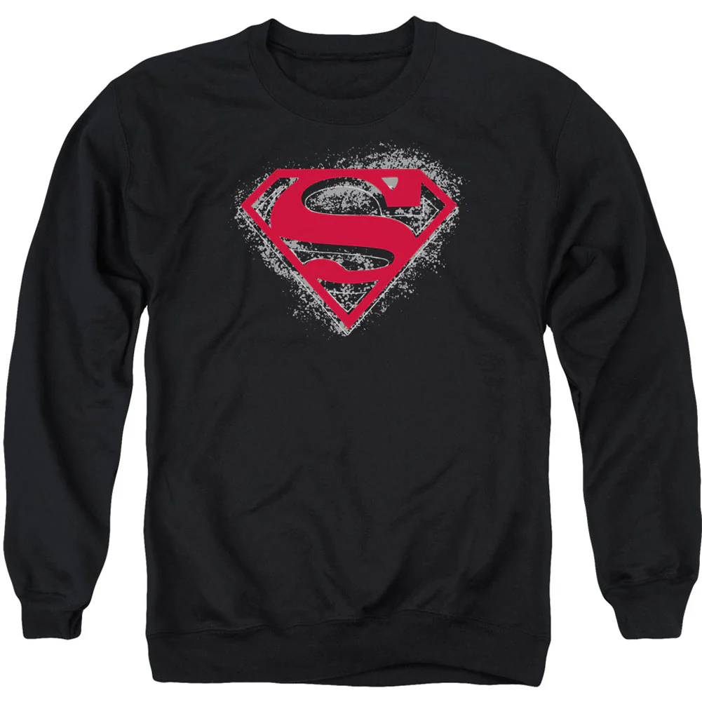 Superman Hardcore Noir Shield Adult Sweatshirt