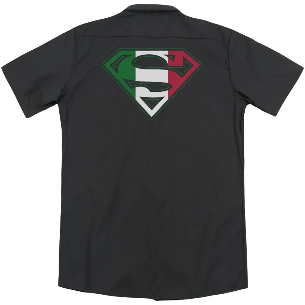 Superman Italian Shield (Back Print) Workshirt - Image 2