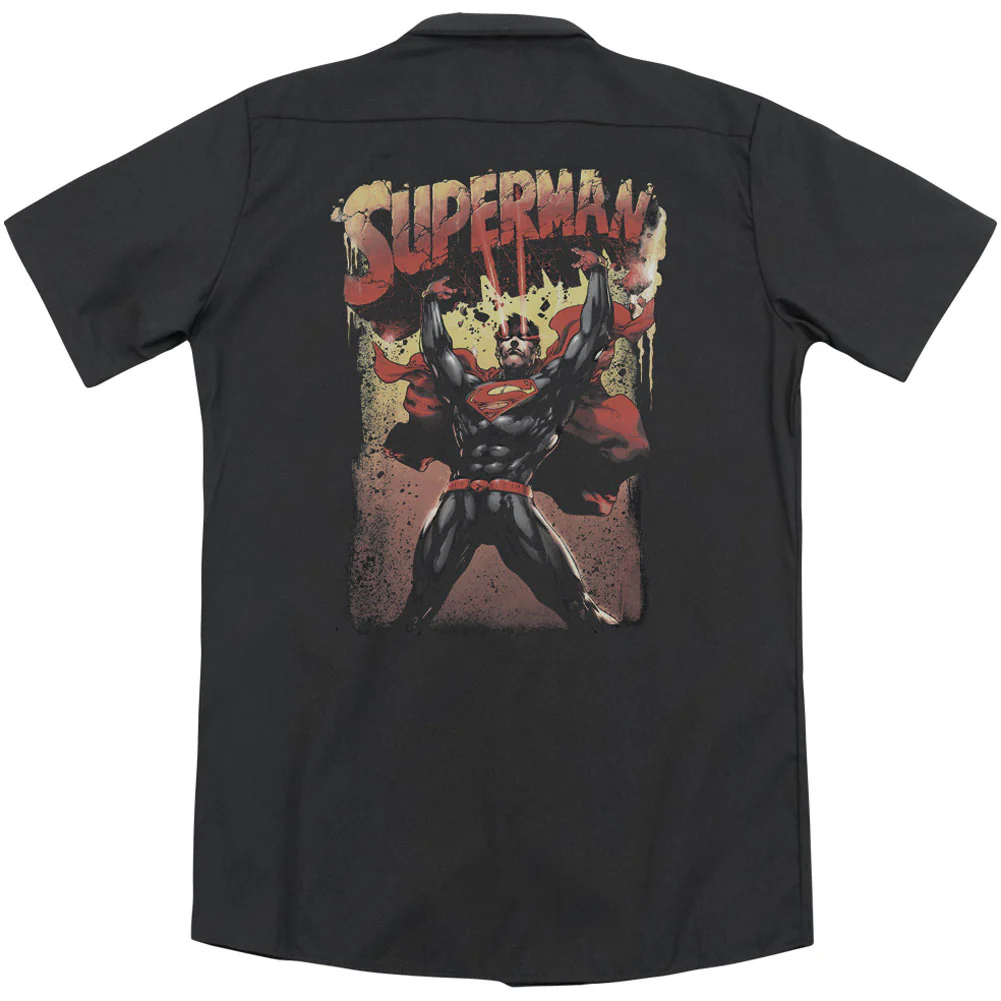 Superman Lift Up(Back Print) Workshirt - Image 2