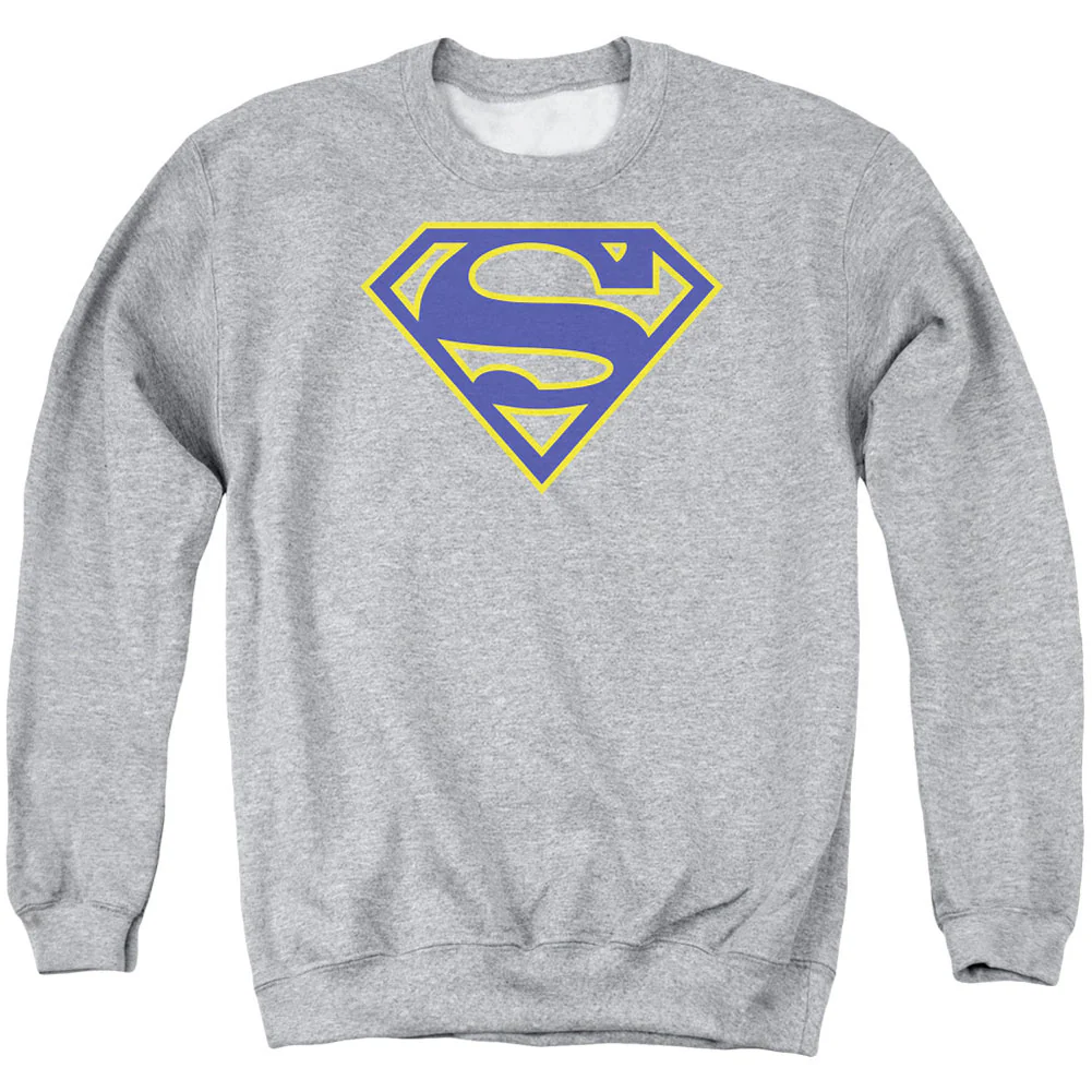 Superman Maize &amp; Blue Shield Adult Sweatshirt