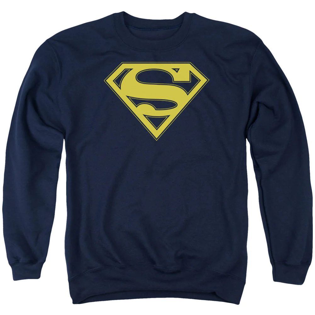 Superman Maize & Blue Shield Adult Sweatshirt