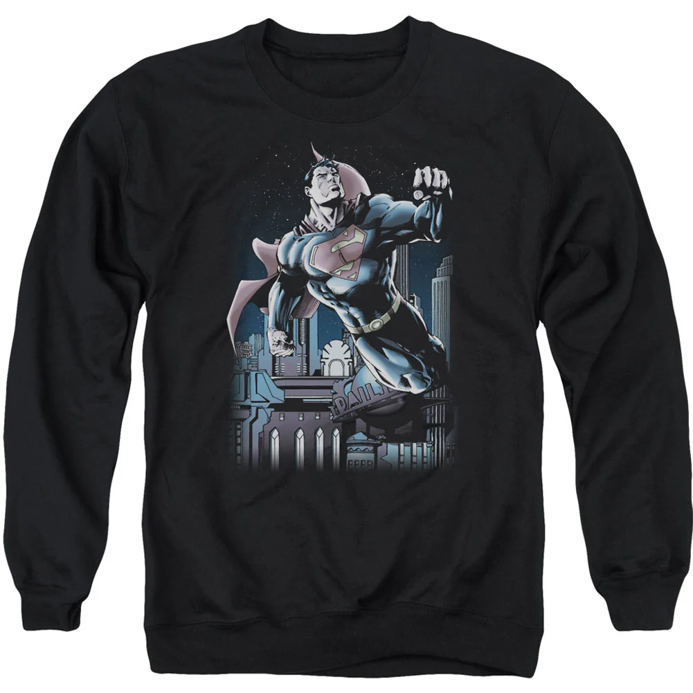 Superman Night Fight Adult Sweatshirt
