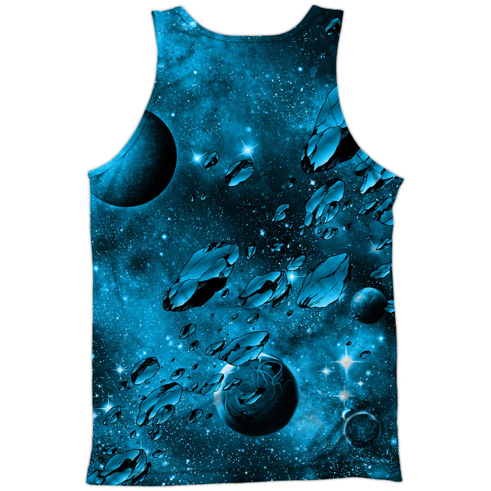 Superman Red Sun 100% Poly Mens Tank - Image 2