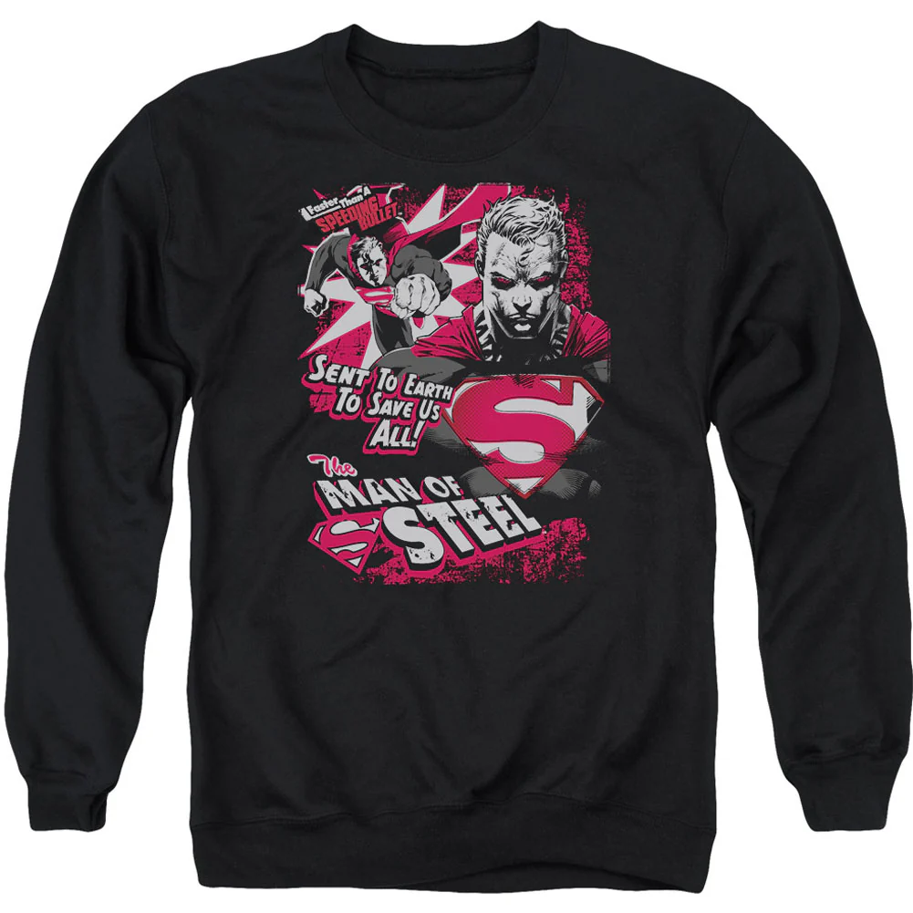 Superman Save Us All Adult Sweatshirt