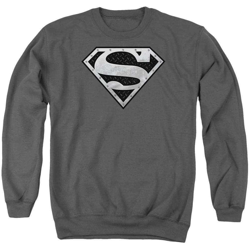 Superman Super Metallic Shield Adult Sweatshirt